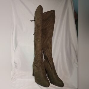 Lust Have over the knee block heel boots
